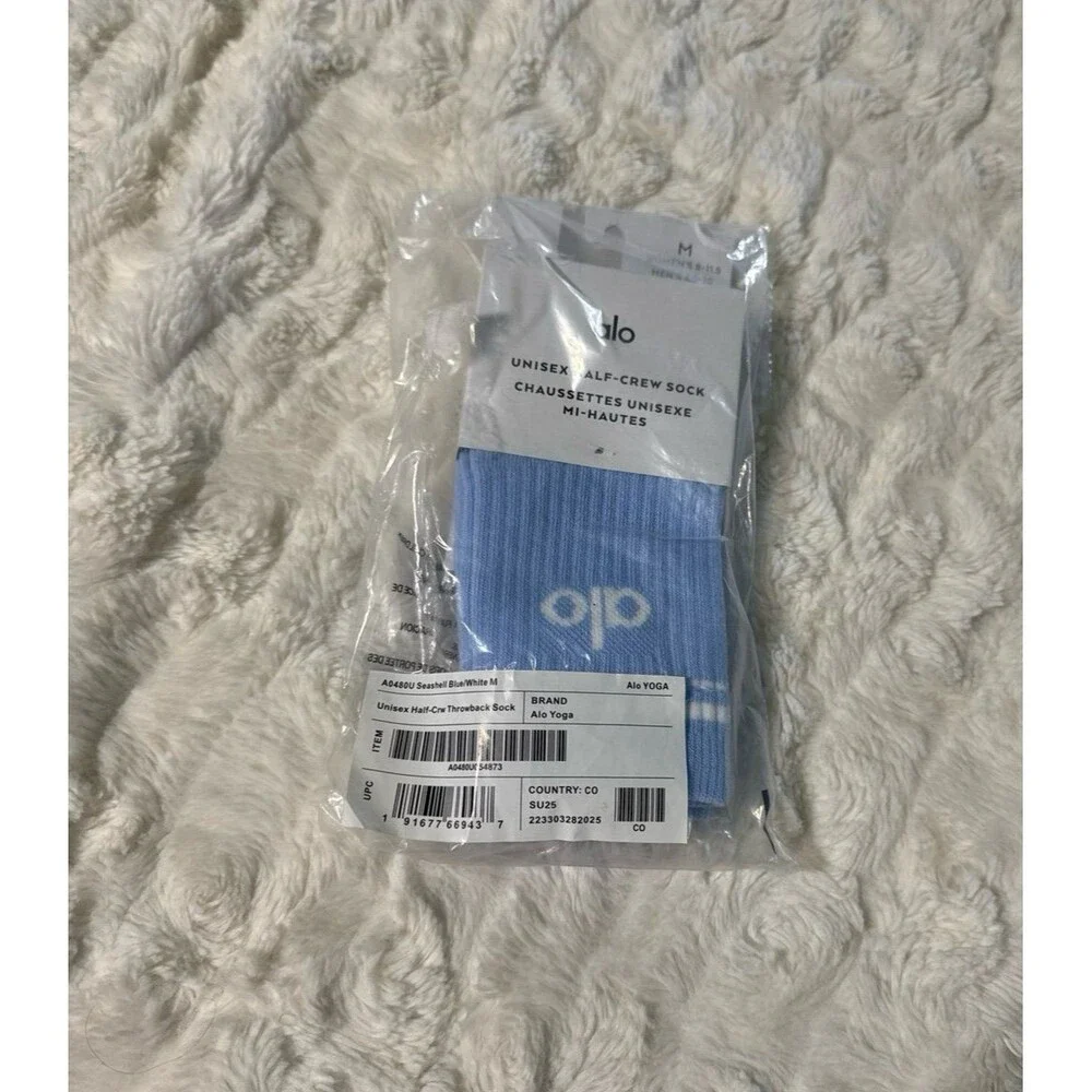 Alo seashell blue socks